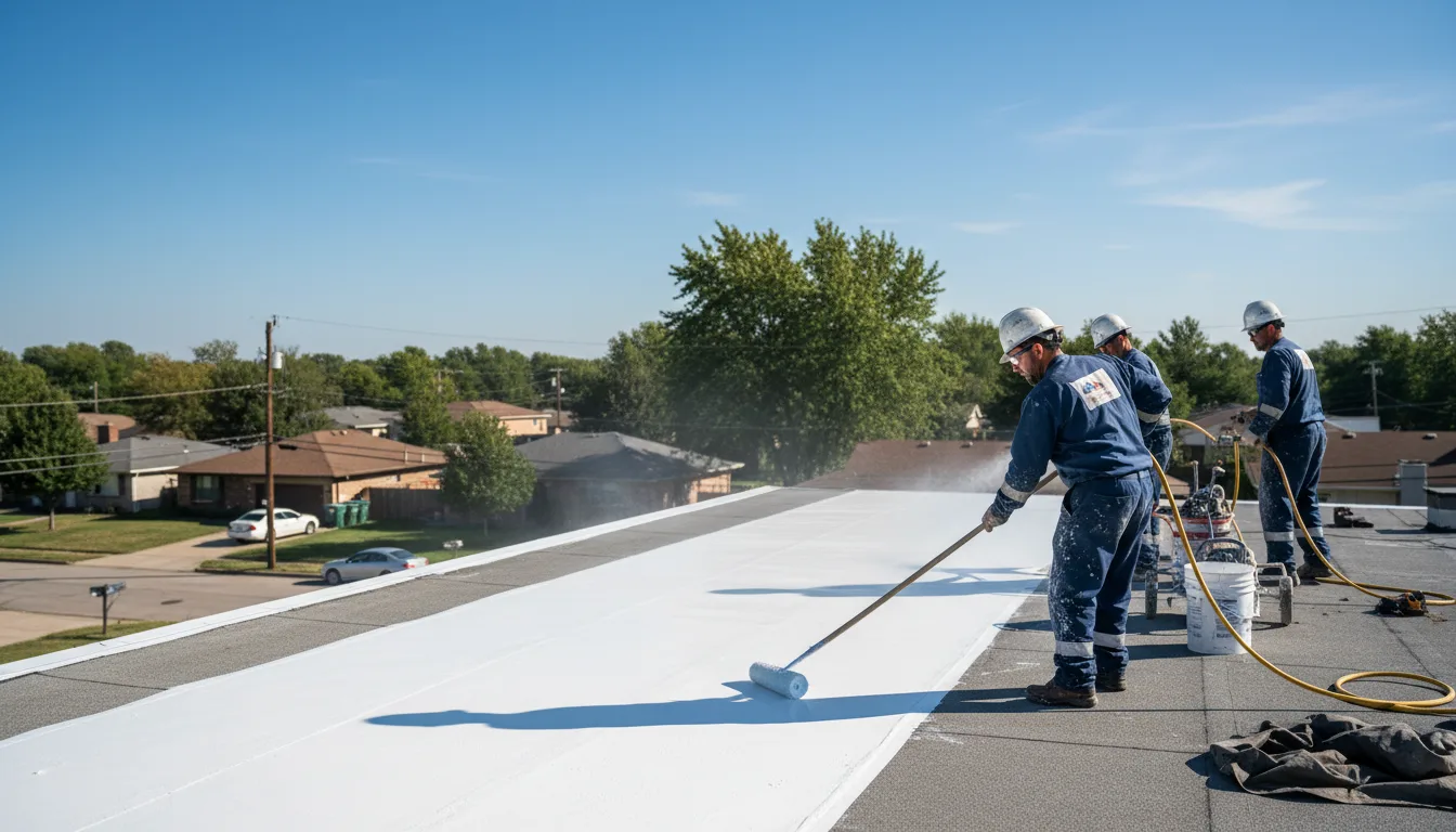 Commercial roof coating in Alplaus, NY near me